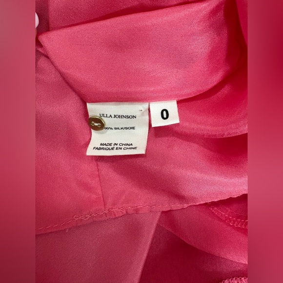 Ulla Johnson Emmeline Fuchsia Pink Silk Dress Size 0 - Picture 14 of 14